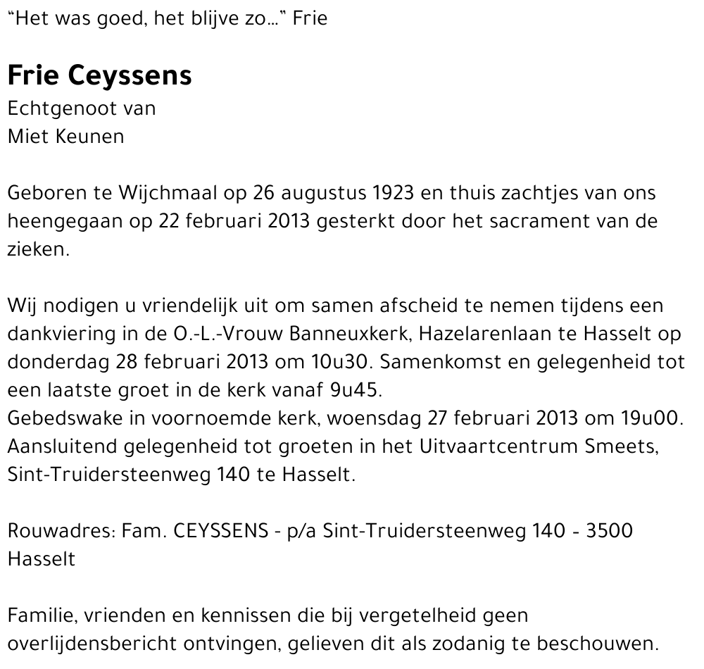 Frie Ceyssens