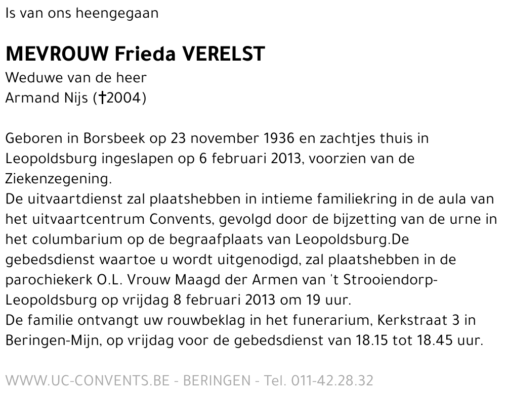 Frieda Verelst