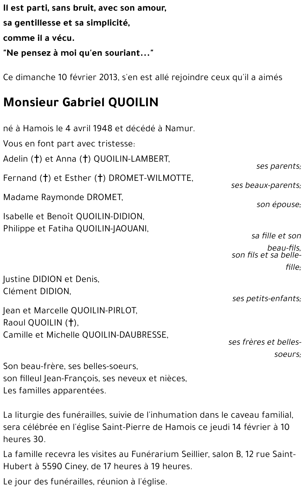 Gabriel QUOILIN