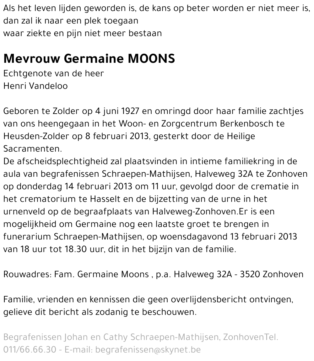 Germaine Moons
