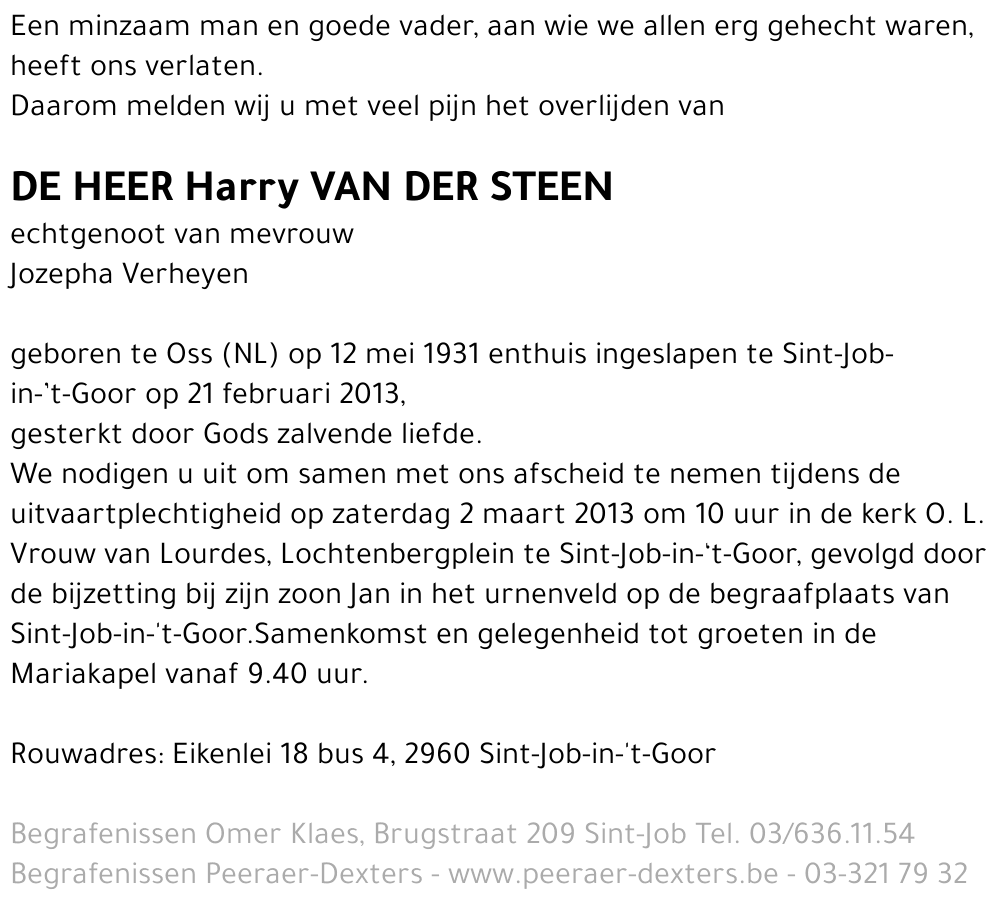 Harry van der Steen