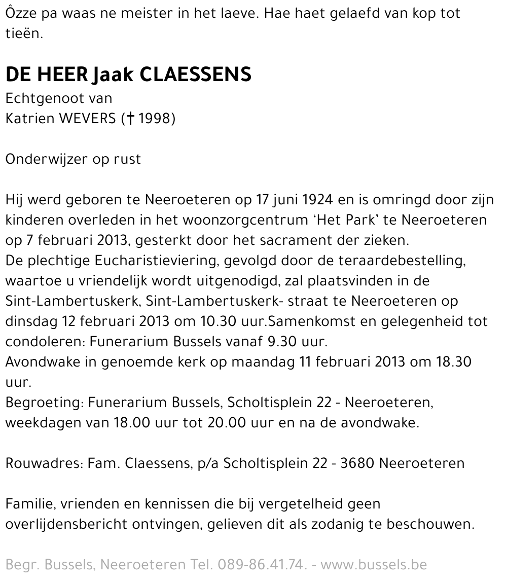 Jaak CLAESSENS