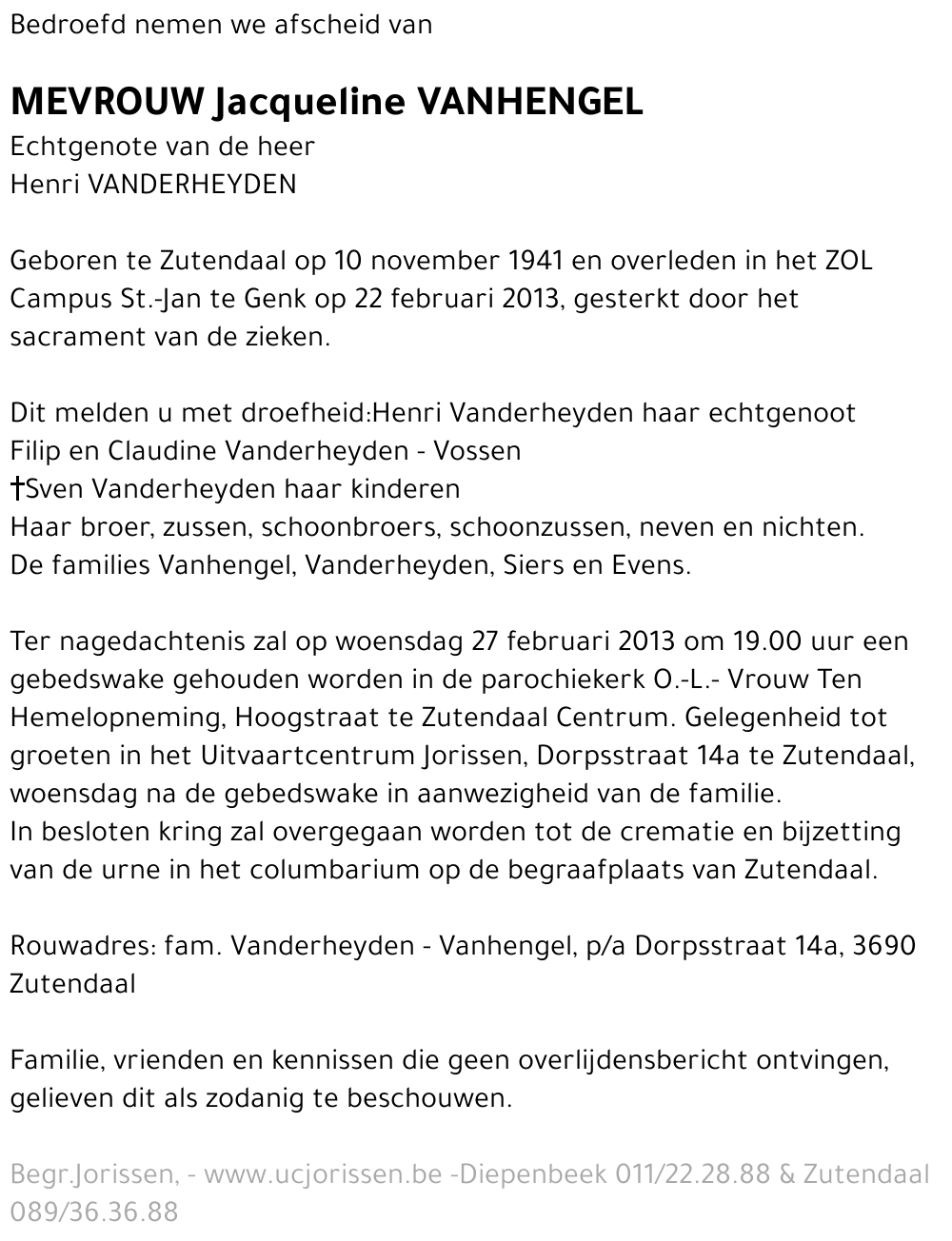 Jacqueline Vanhengel