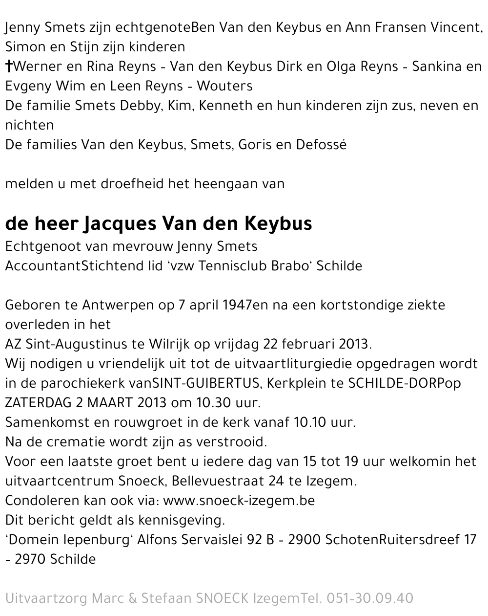 Jacques Van den Keybus