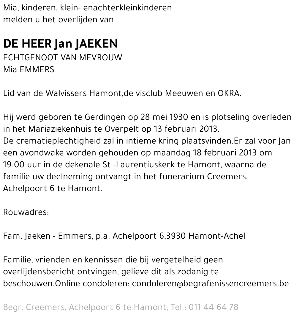 Jan Jaeken