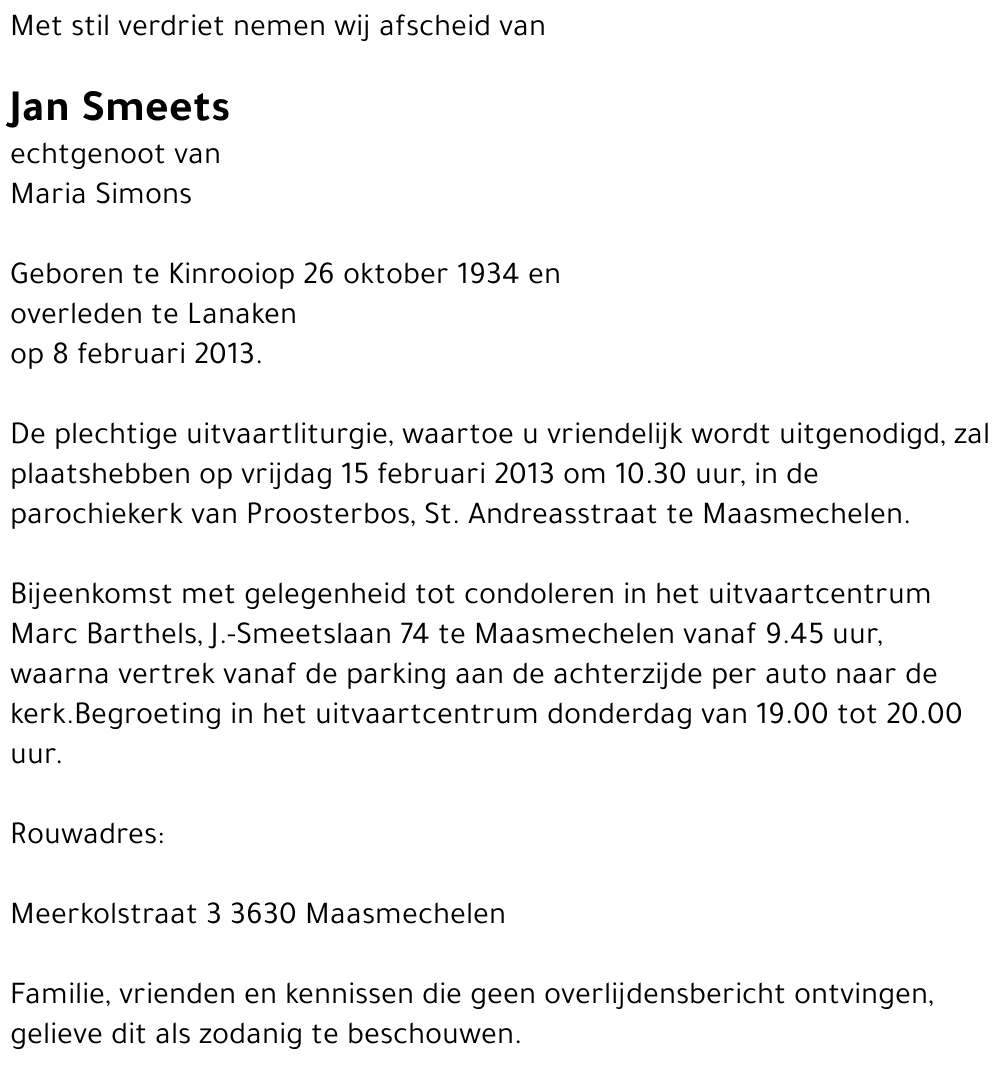 Jan Smeets