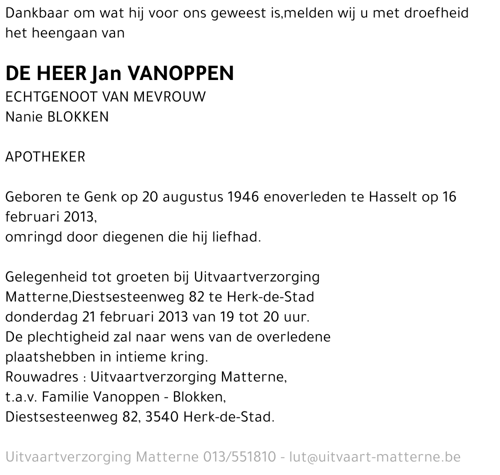 Jan Vanoppen