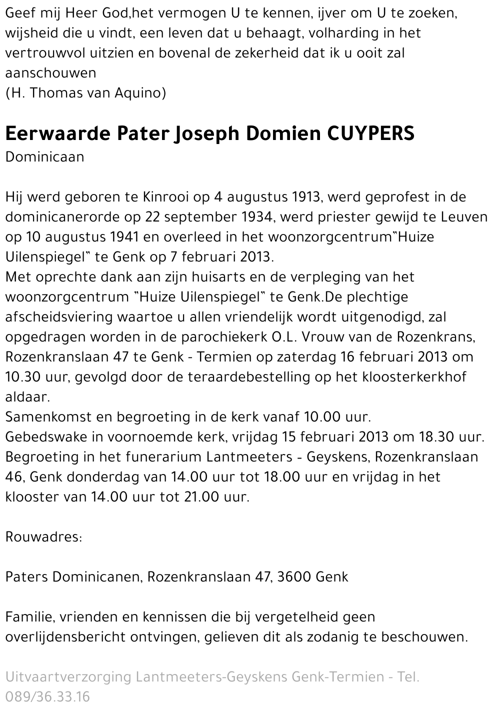 Joseph Domien CUYPERS