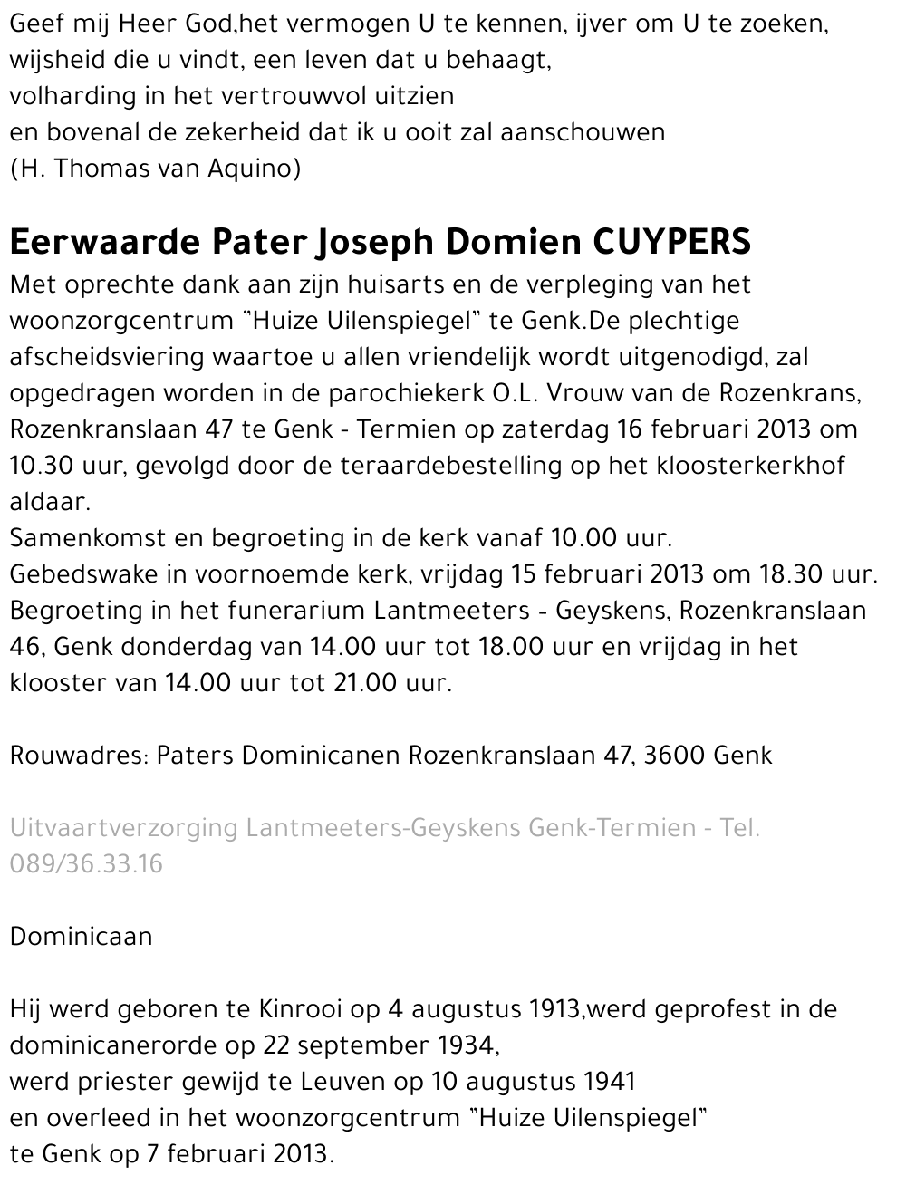 Joseph Domien CUYPERS