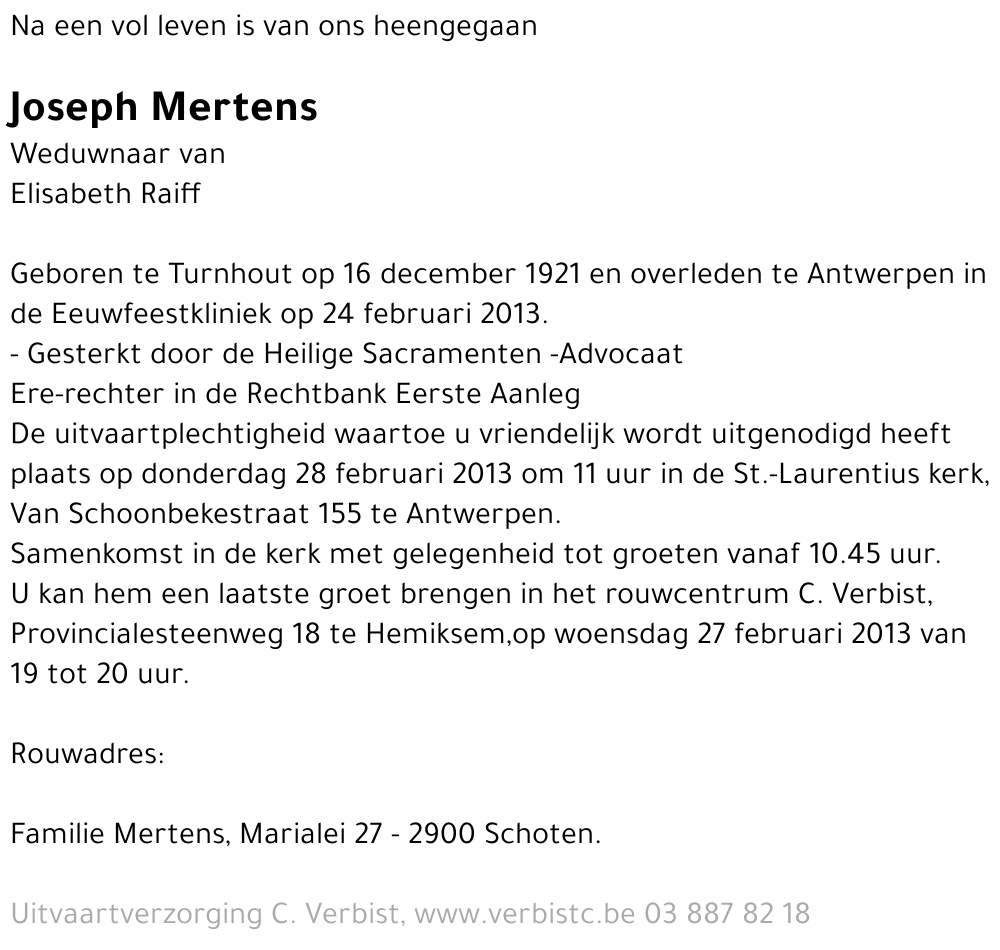Joseph Mertens