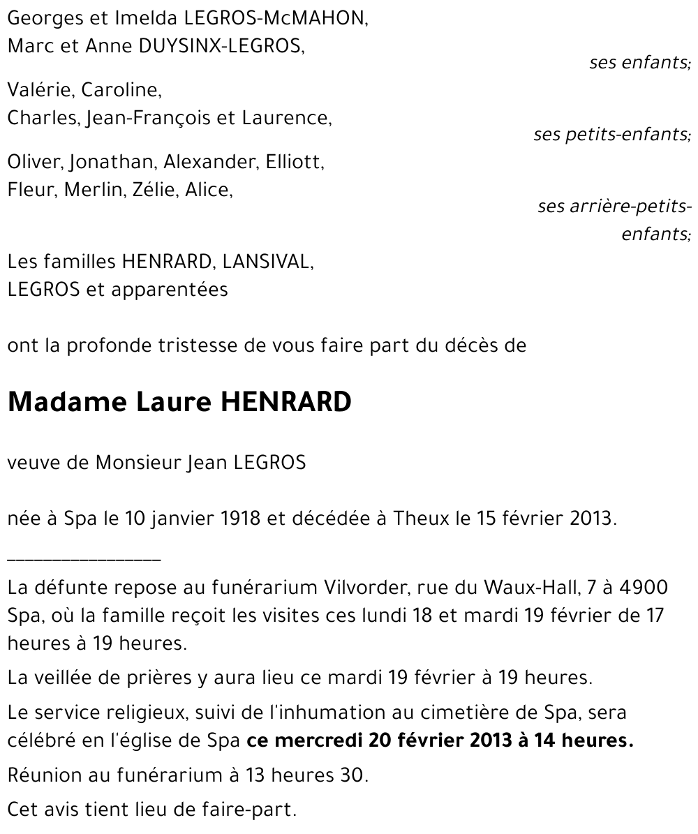 Laure HENRARD