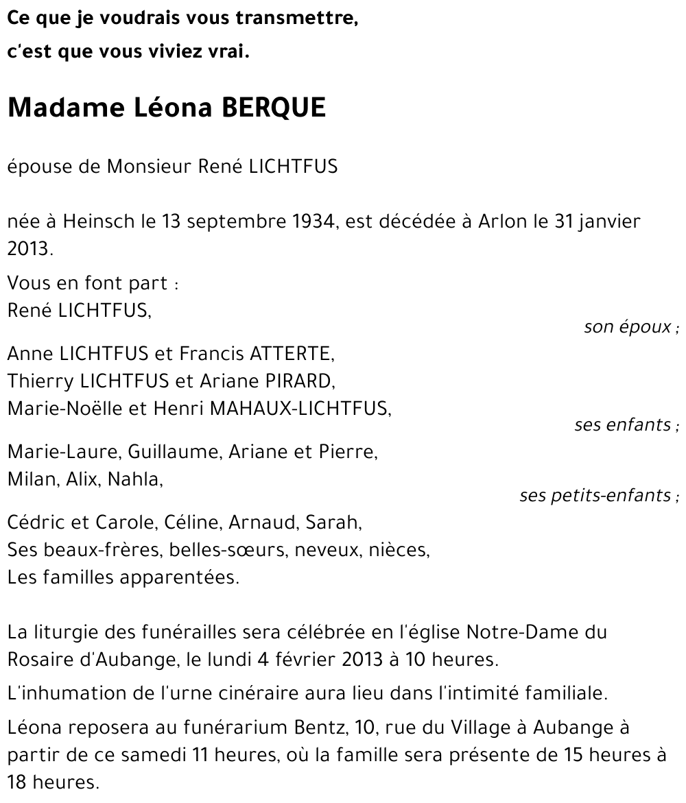 Léona BERQUE