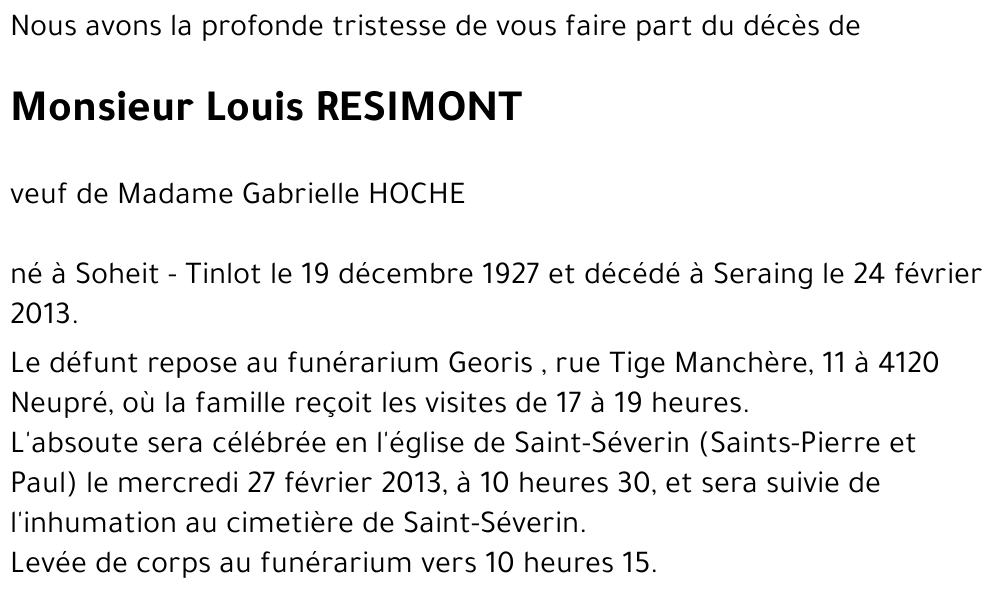 Louis RESIMONT