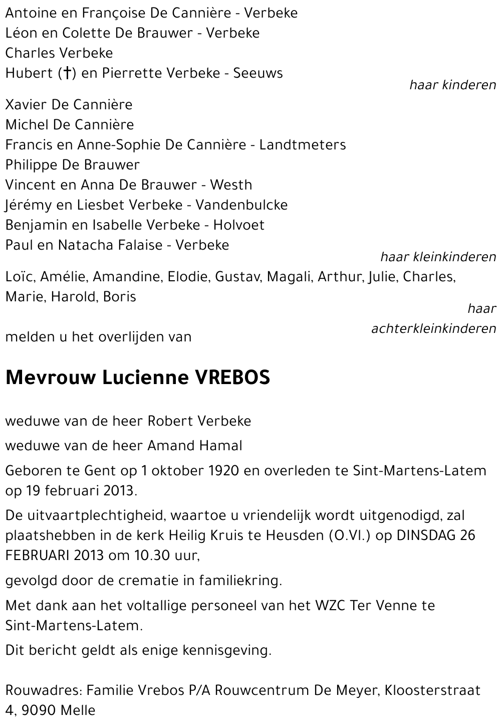 Lucienne Vrebos