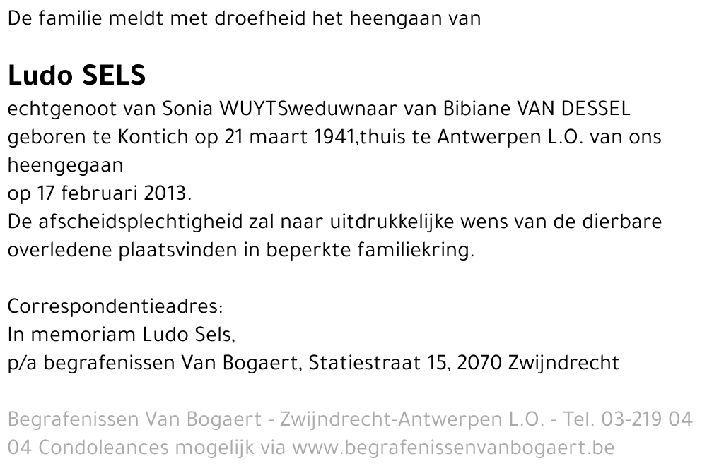 Ludo Sels