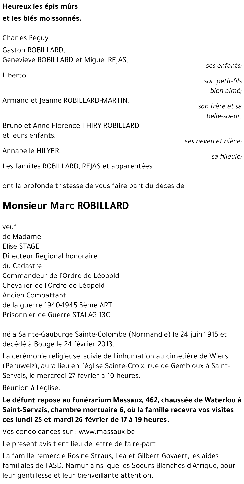 Marc ROBILLARD
