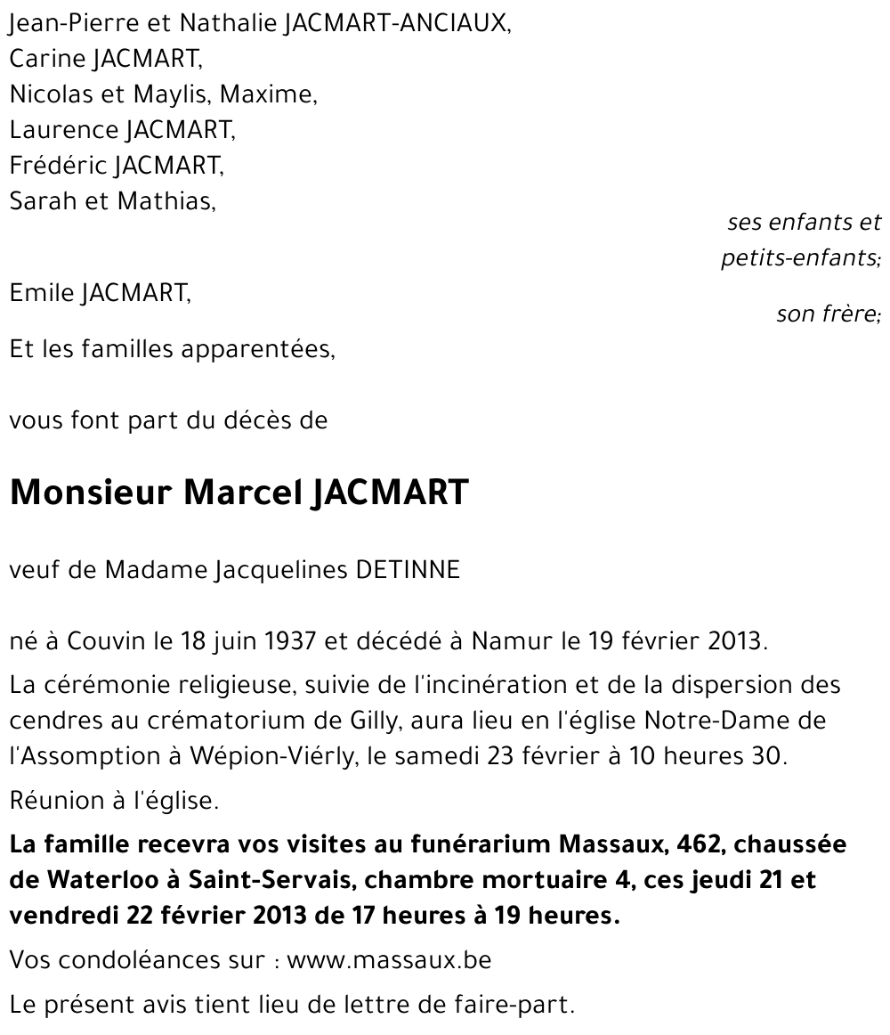 Marcel JACMART