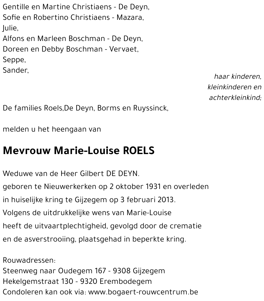Marie-Louise Roels