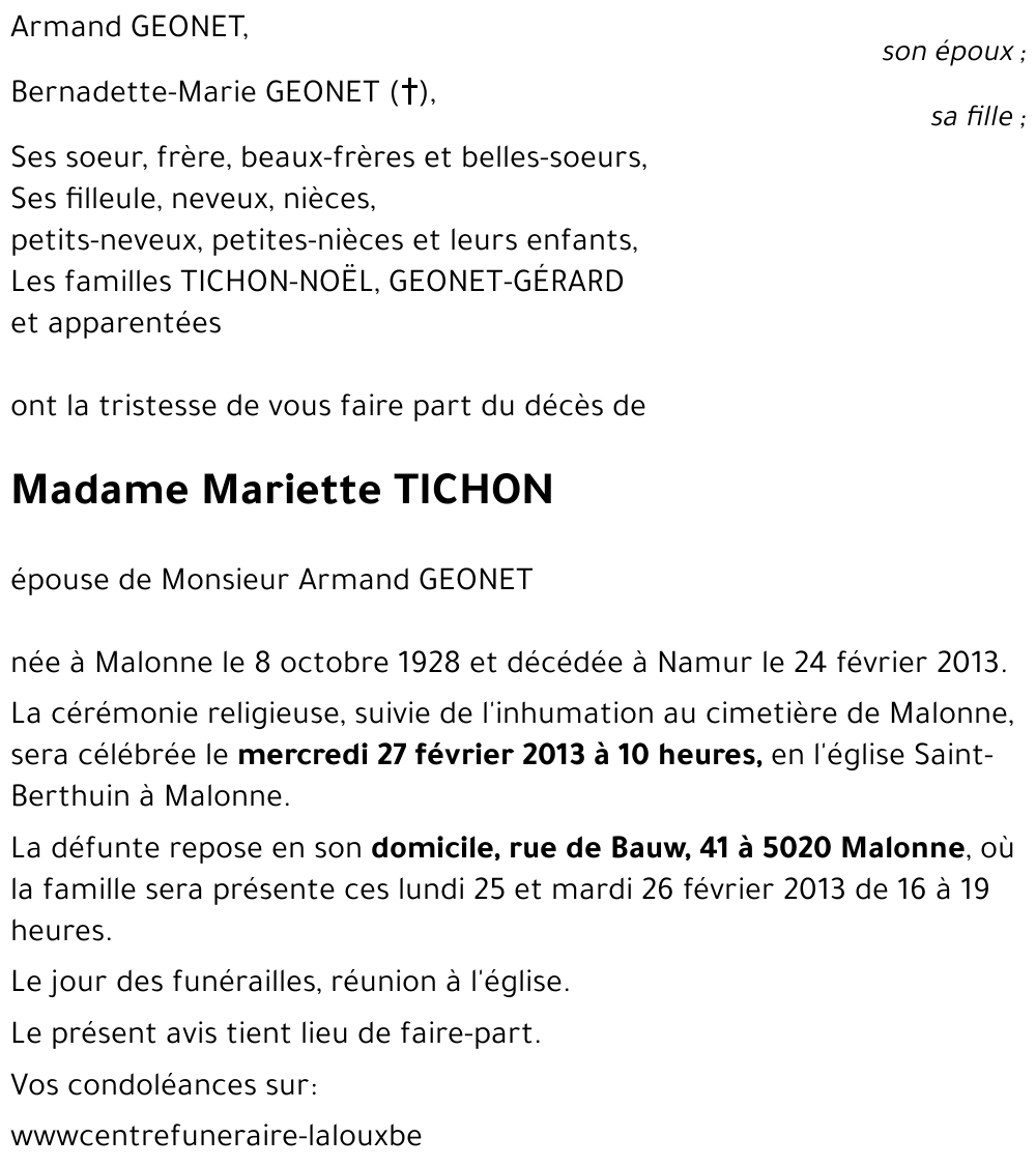 Mariette TICHON