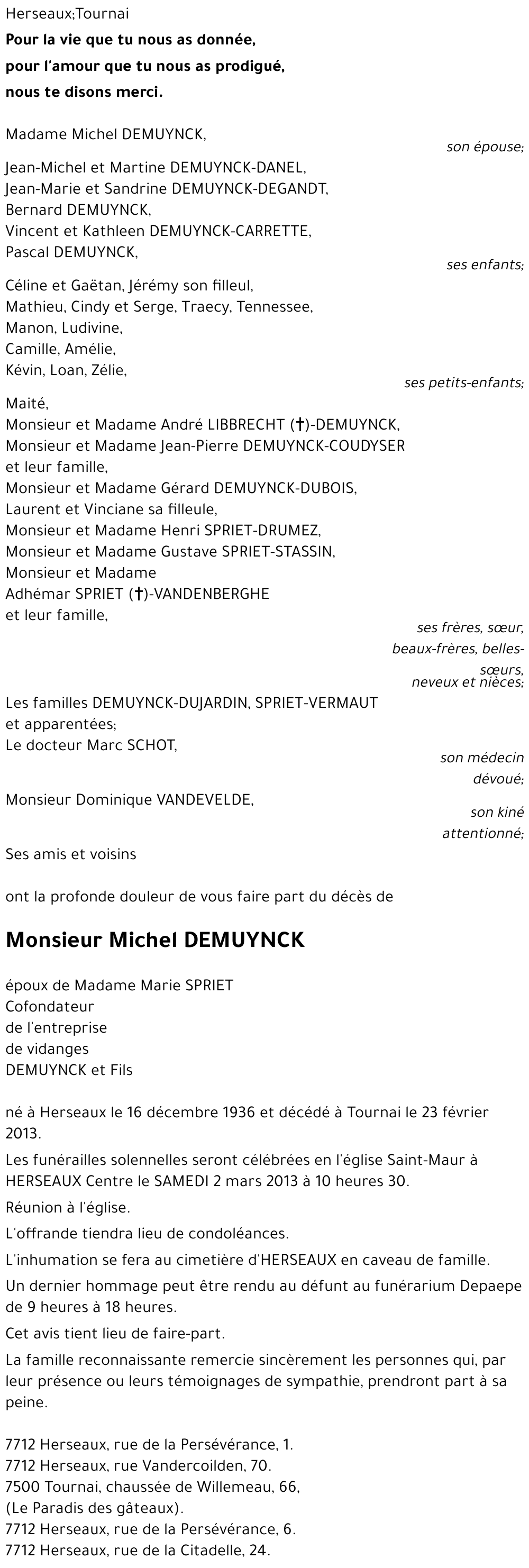 Michel DEMUYNCK