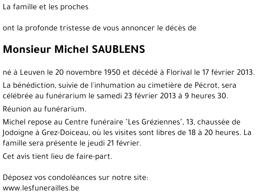 Michel SAUBLENS