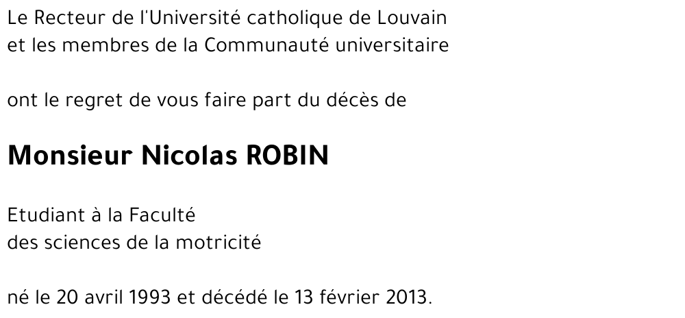 Nicolas ROBIN