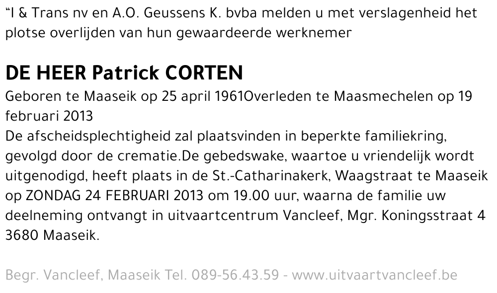 Patrick CORTEN