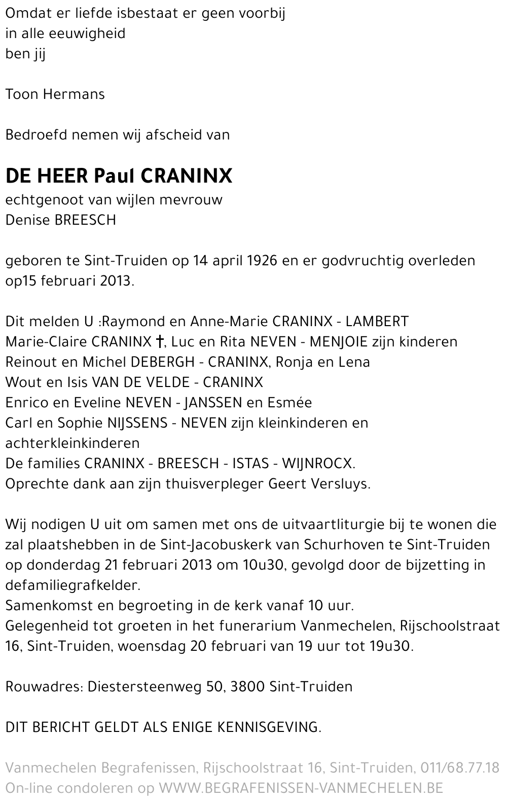 Paul Craninx