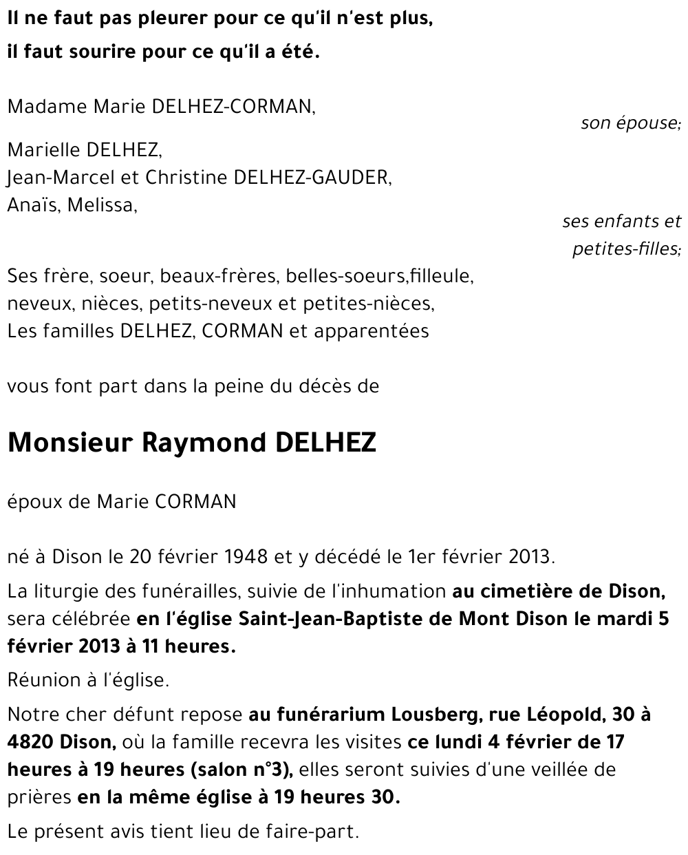 Raymond DELHEZ
