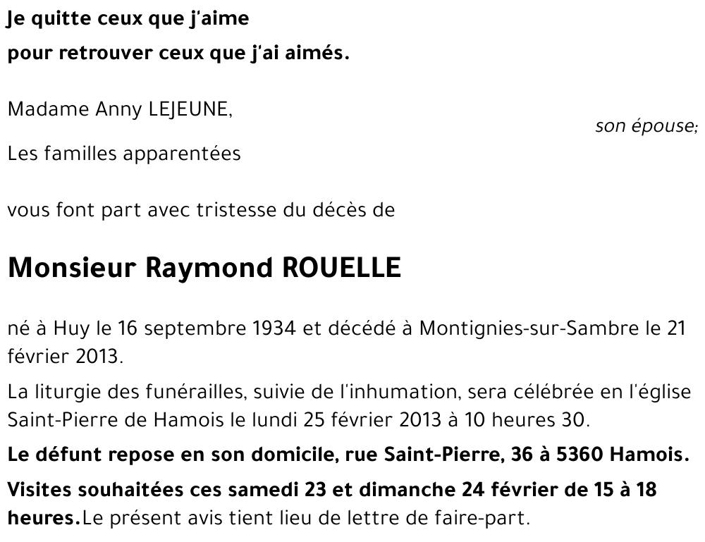 Raymond ROUELLE
