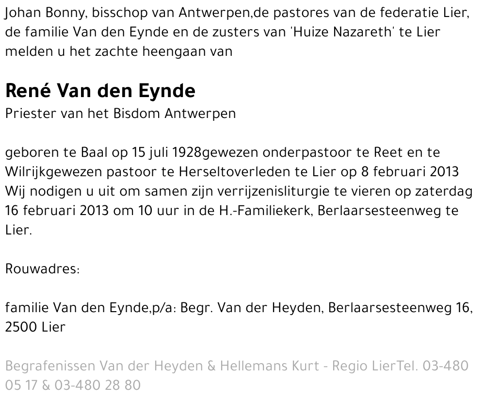 René Van den Eynde