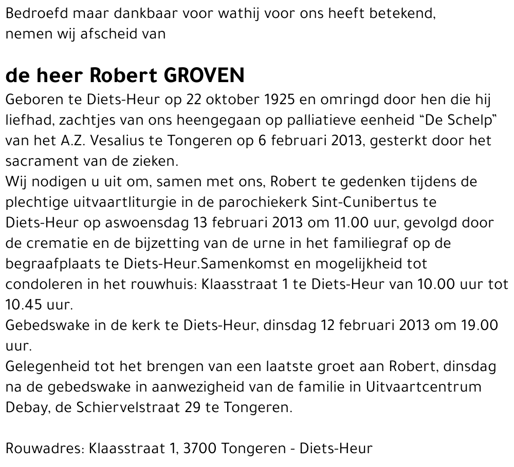 Robert GROVEN