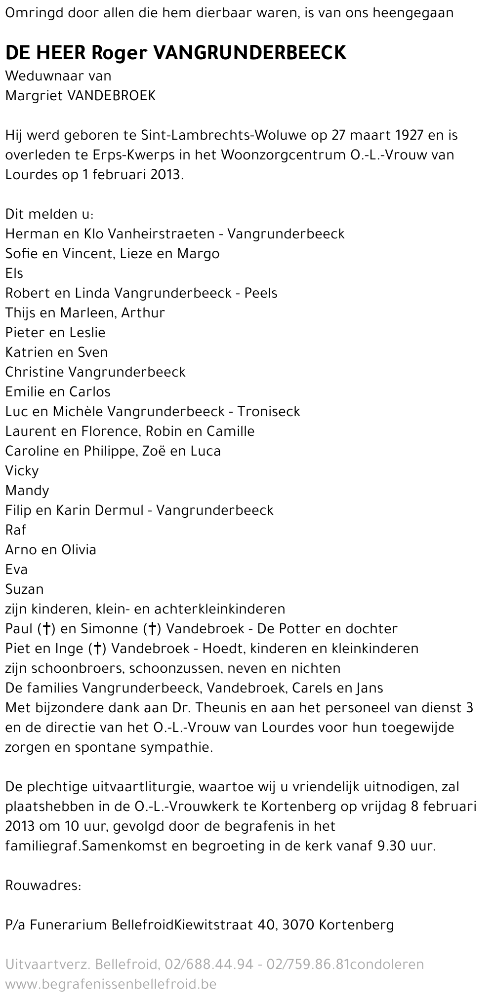 Roger Vangrunderbeeck