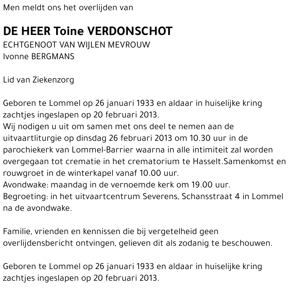 Toine Verdonschot