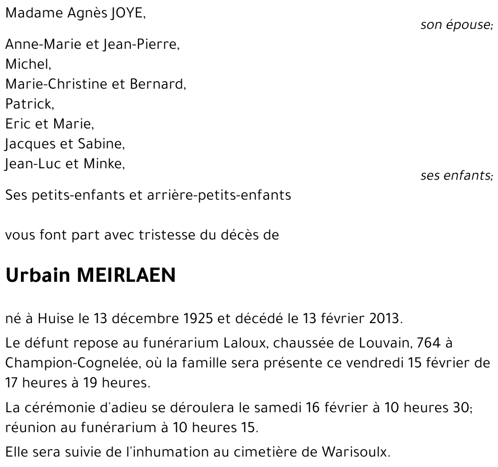 Urbain MEIRLAEN
