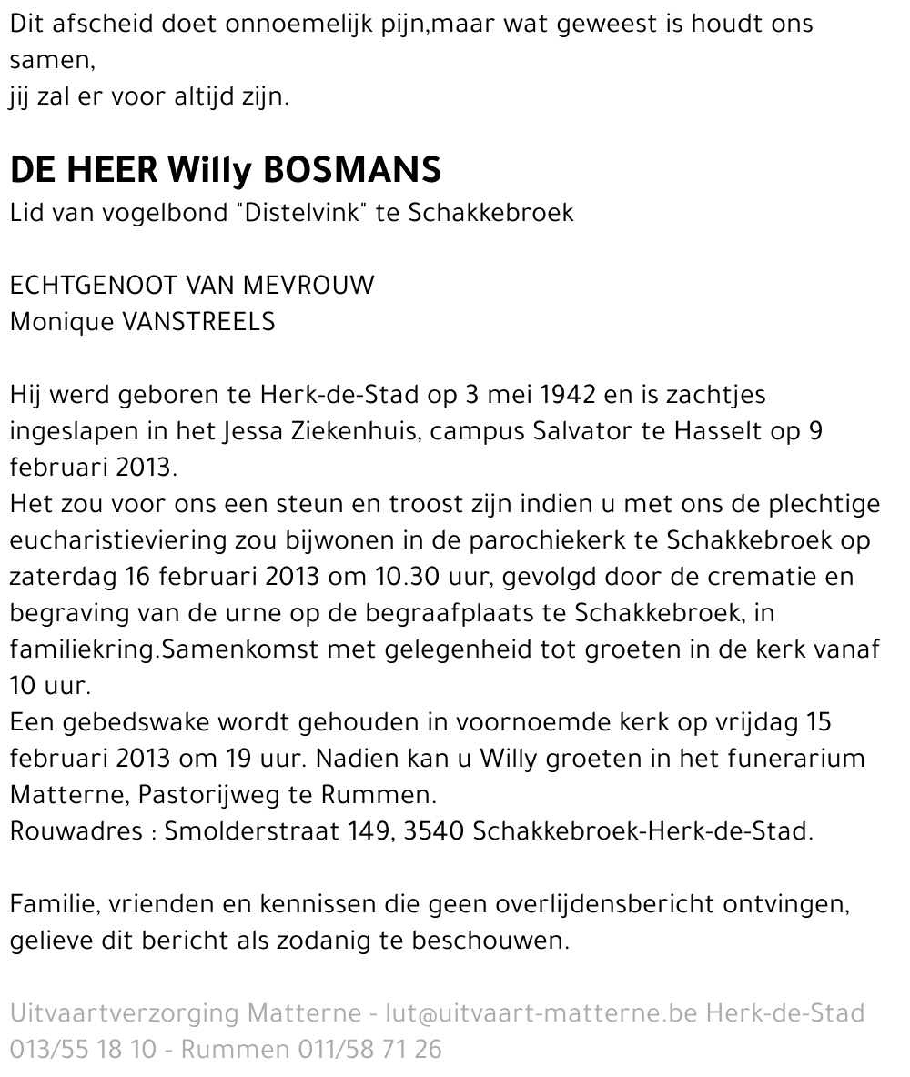 Willy Bosmans