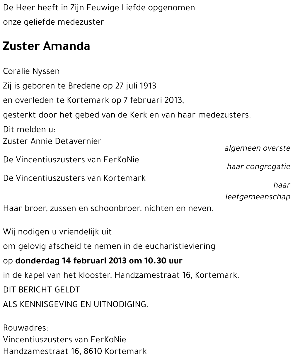 Zuster Amanda