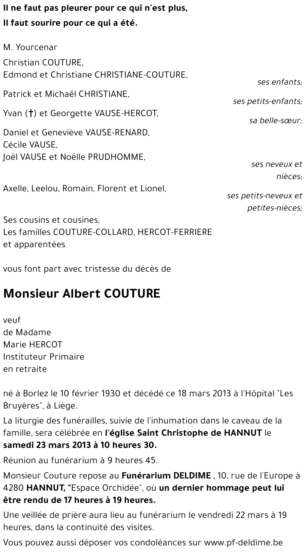 Albert COUTURE