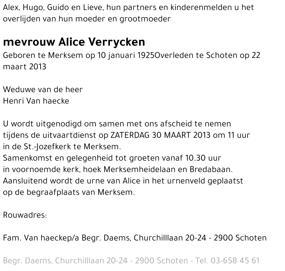 Alice Verrycken