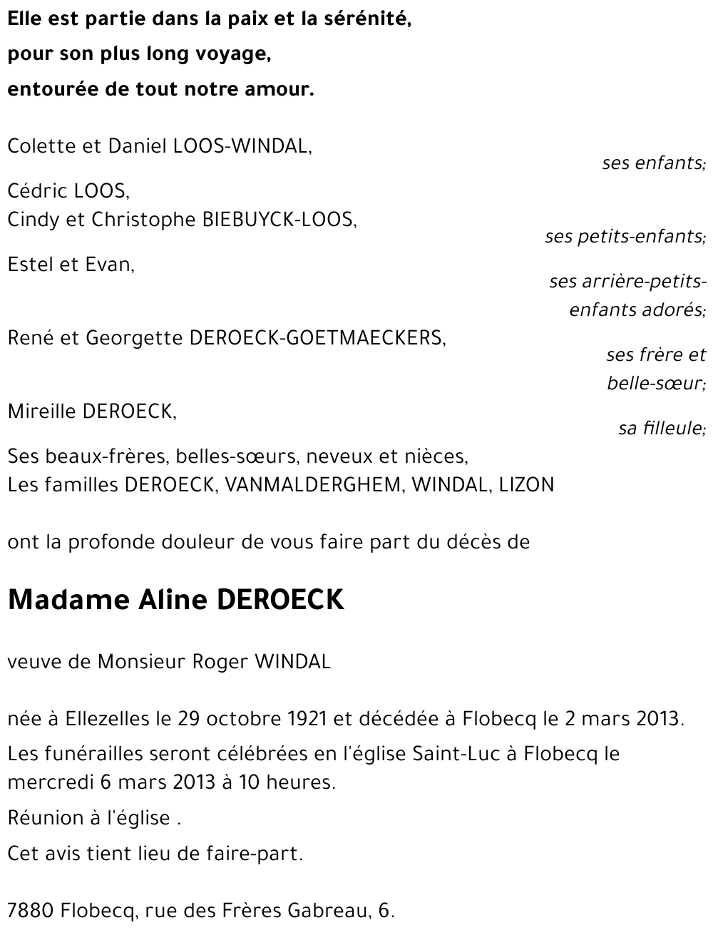 Aline DEROECK