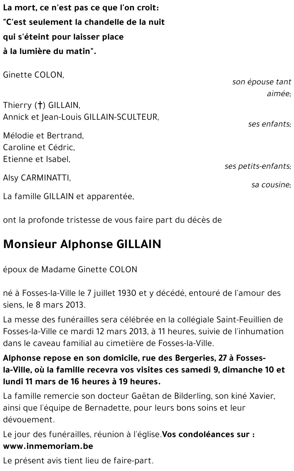 Alphonse GILLAIN