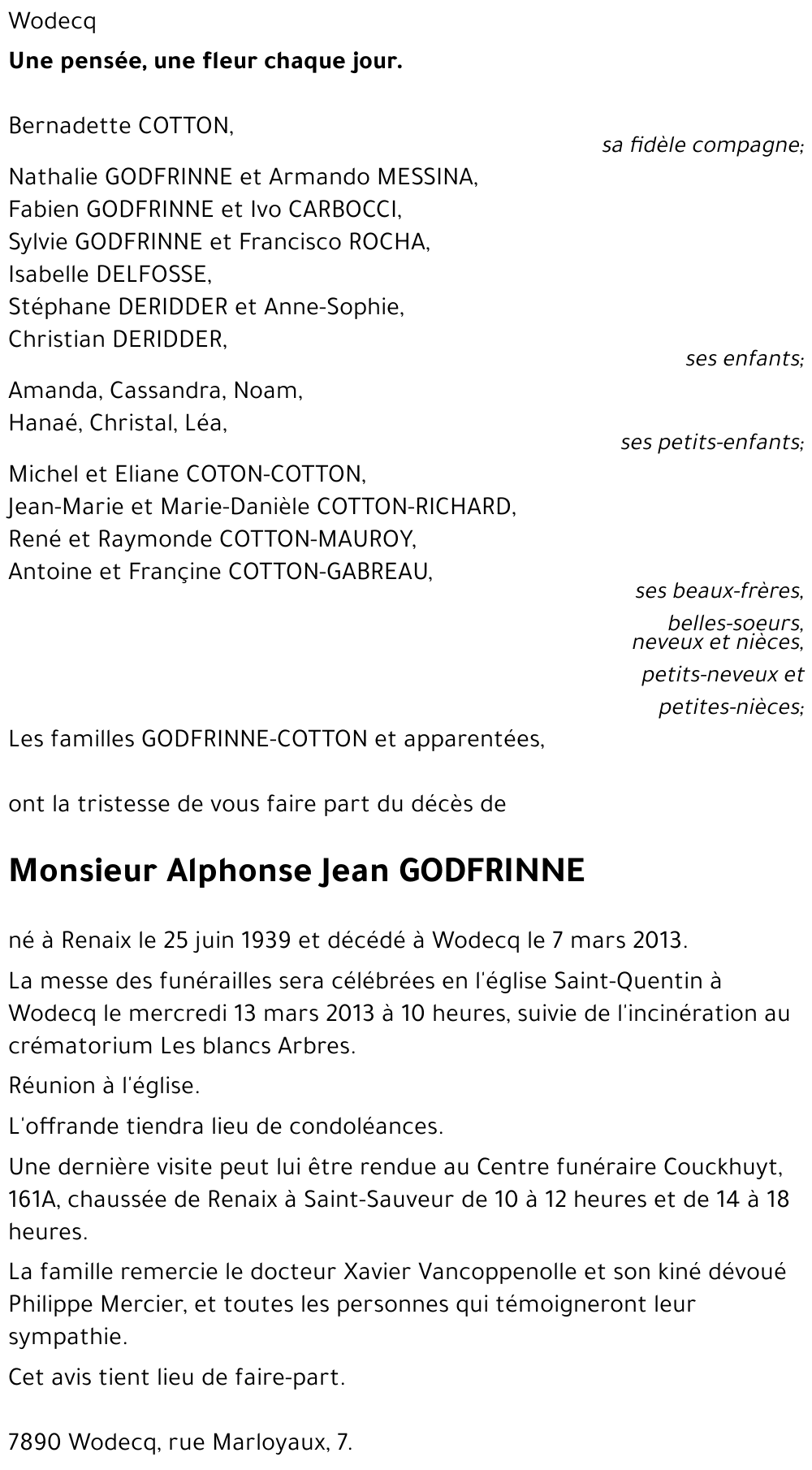 Alphonse GODFRINNE