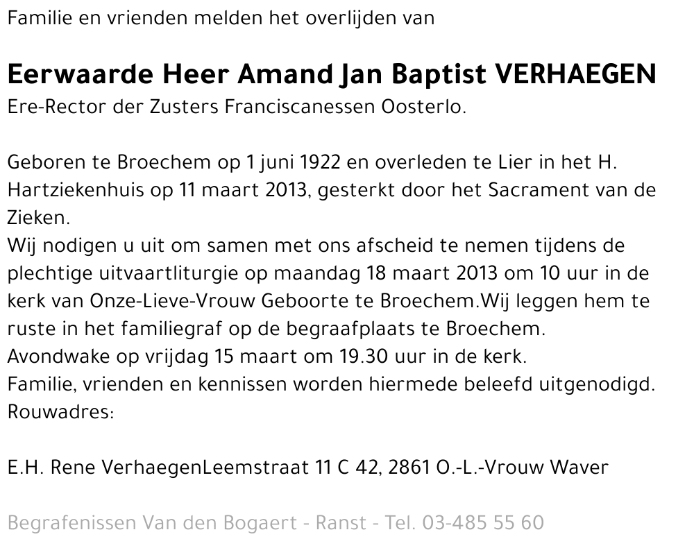 Amand Jan Baptist Verhaegen