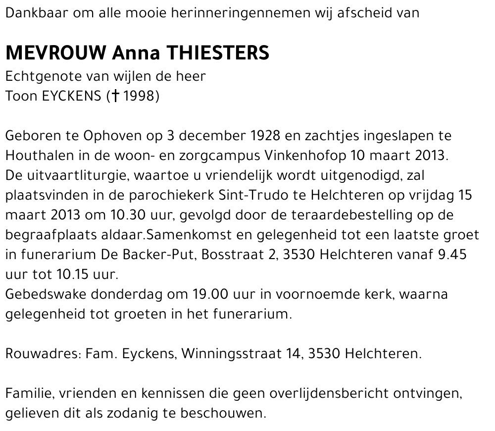 Anna THIESTERS