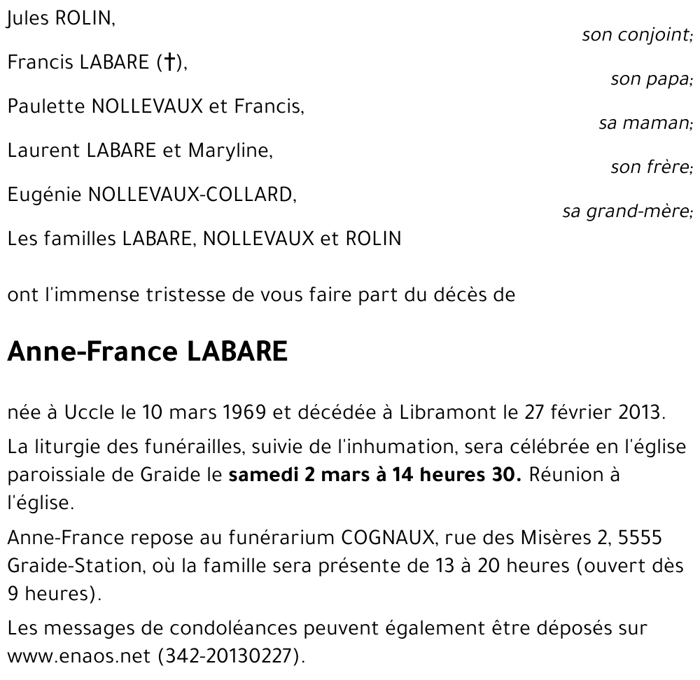 Anne-France LABARE