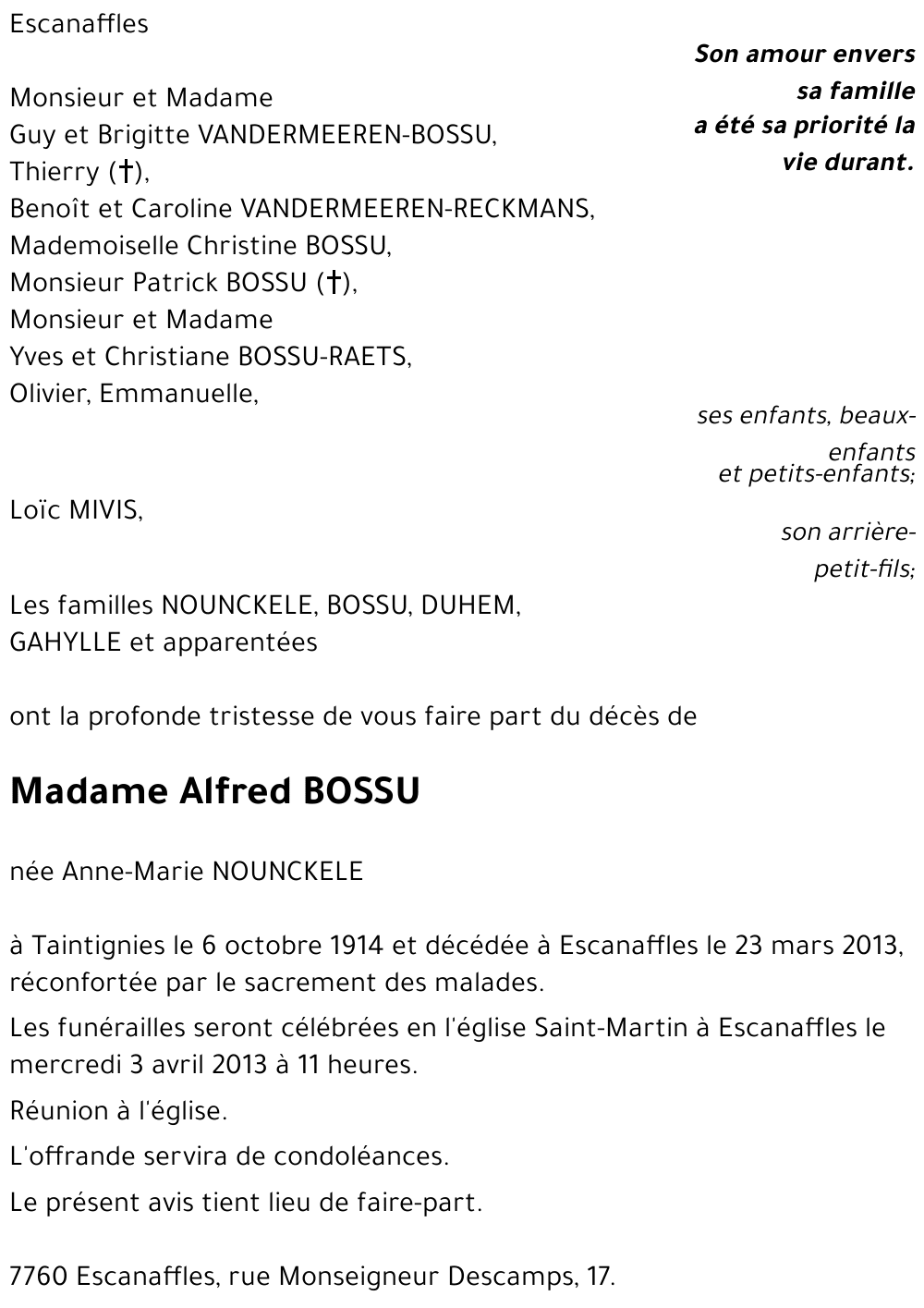 Anne-Marie NOUNCKELE