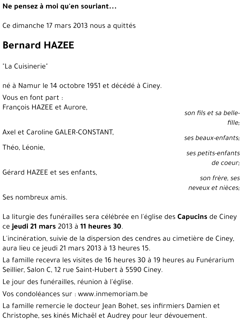 Bernard HAZEE