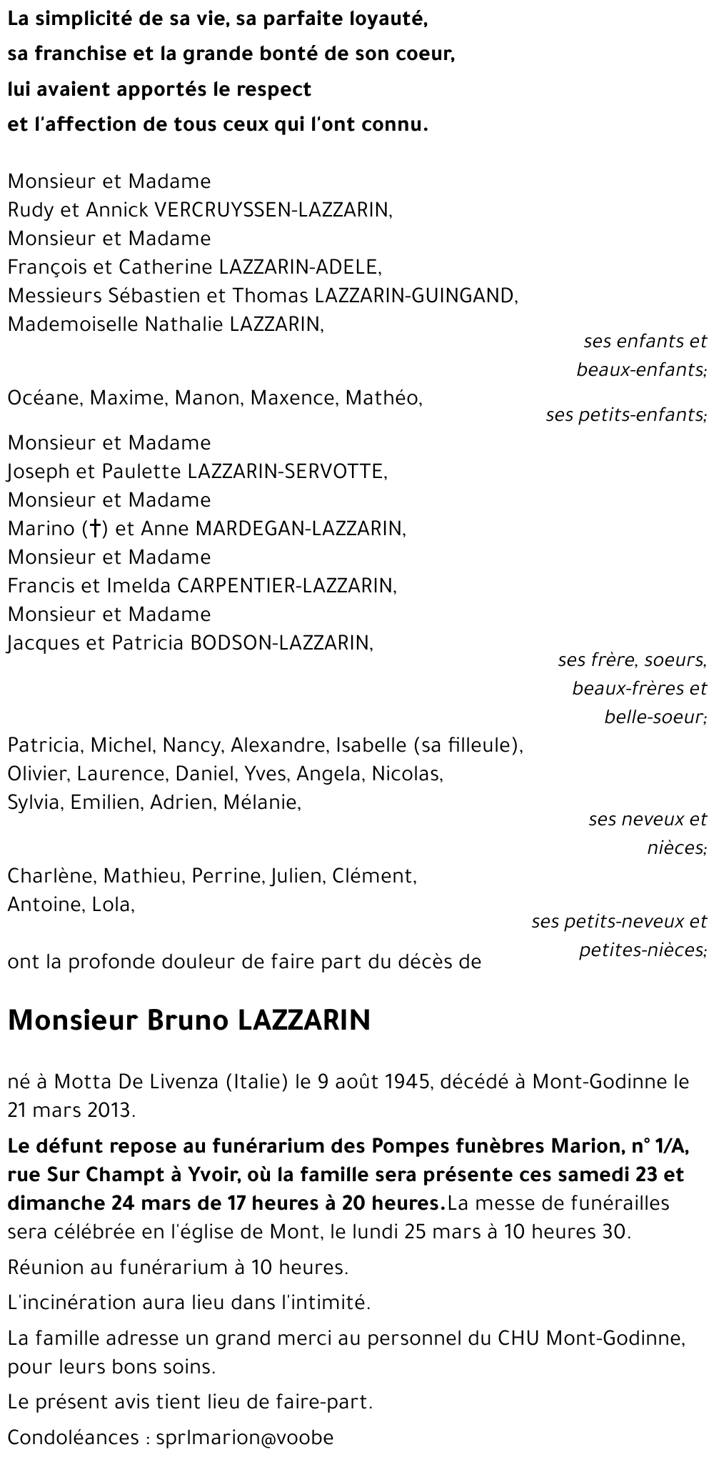 Bruno LAZZARIN
