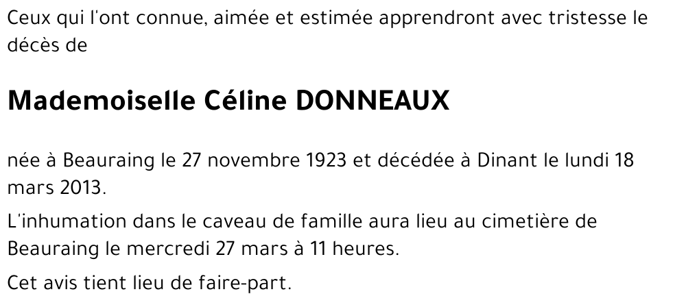 Céline DONNEAUX