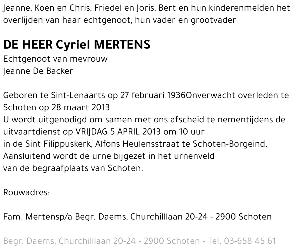 Cyriel Mertens
